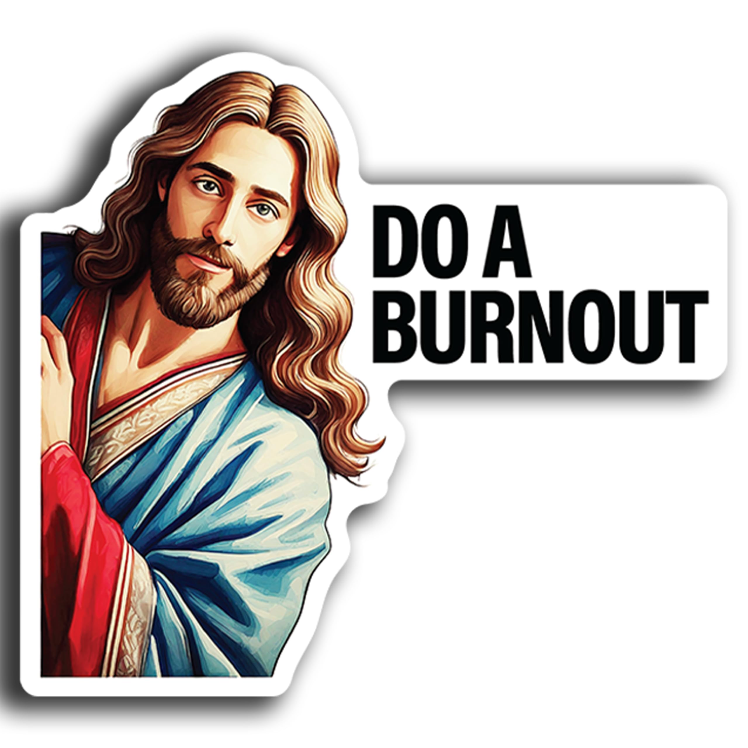 Amazon.com - Do a Burnout Sticker Decal 3-Pack – Funny Jesus